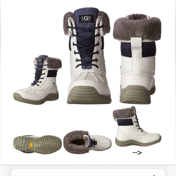 HOST PICK , UGG Adirondack Boot Ii Boots White Brand New , size 8.5 USA - Picture 3 of 7